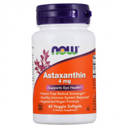 NOW Астаксантин 4 мг 60 капс