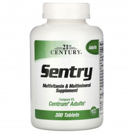 21st Century Sentry Мультивитамины и Мультиминералы 300 таб