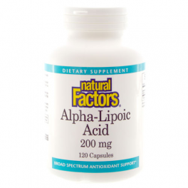 Natural Factors Альфа-липоевая кислота 200 мг 60 капс