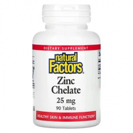 Natural Factors Zinc Chelate 25 мг 90 таб