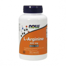 NOW L-аргинин 500 мг 100 капс