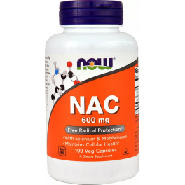 NOW NAC 600 мг 100 капс
