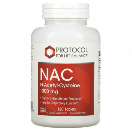 Protocol for Life Balance, NAC 1000 мг 120 таб
