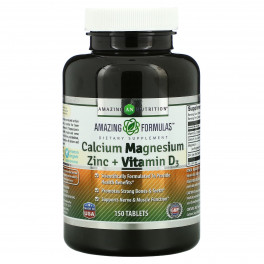 Amazing Nutrition Calcium Magnesium Zinc + D3 150 таб