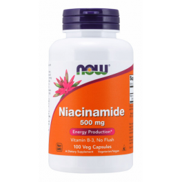 NOW Niacinamide (B3) 500 мг 100 капс