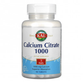 KAL Calcium Citrate 1000 мг 90 таб